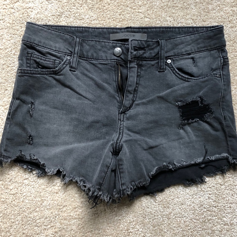 Joe’s Jeans Black Vintage Ripped Shorts